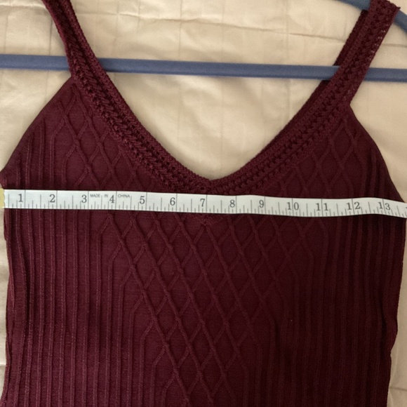 White House Black Market Burgundy Tank - Picture 5 of 5